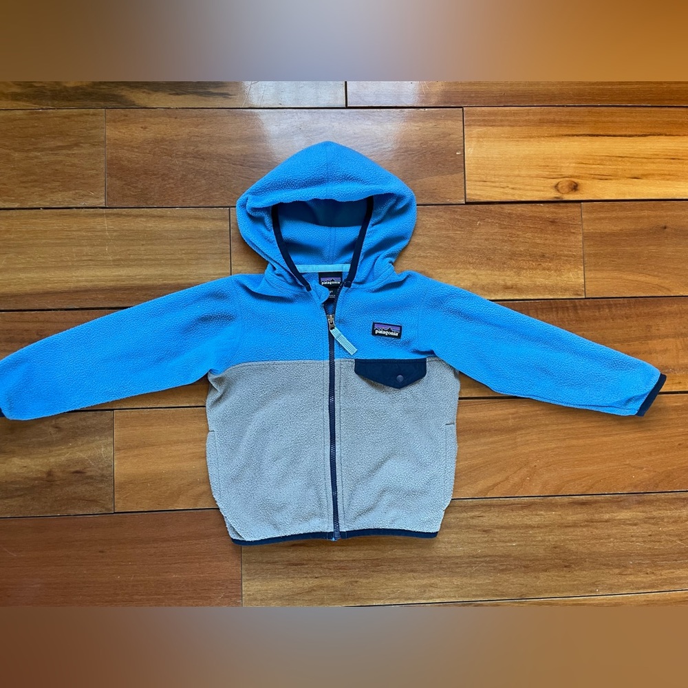Patagonia 2T Blue Micro D Snap-T Fleece Jacket